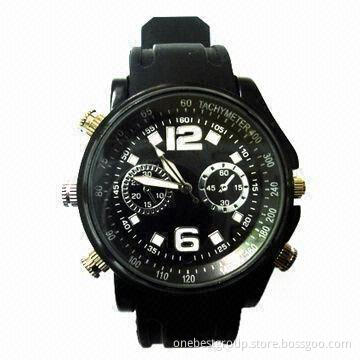 Stylish CCTV Security Spy Watch, Supports Memory Up to 8GB Capacity, 640 x 480avi/1,200 x 1,600jp